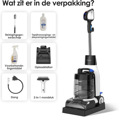Tineco Carpet One Cruiser Carpet Cleaner, Wet Vacuum Cleaner, Smart Cushion Cleaner, 3-Mode Washing Vacuum Cleaner, SmoothPower, DualCore Drying, FlashDry Self-Cleaning, iLoop Sensor - QUORE