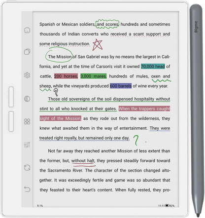 Bigme 7 inch Color Eink Tablet eBook Reader 4G 64G Android 11 Digital Notepad
