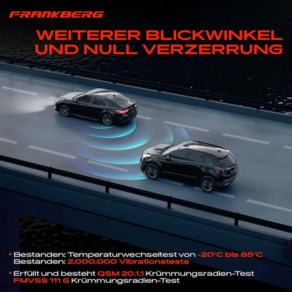 Frankberg Elektrische buitenspiegel, buitenspiegel, links, 9-polig, verwarmbaar & knipperlicht, compatibel met Golf Alltrack BA5 BV5 2014-2020, vervanging # 5G1857507AM9B9