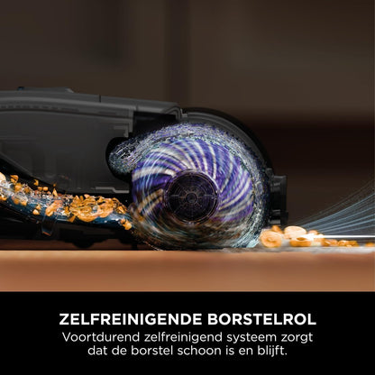 Shark HydroVac Draadloze Vloerreiniger met Antimicrobiële Borstelrol & Geur-Neutraliserende Multi-Oppervlakte Oplossing, Zelfreinigend, Zuigt & Dweilt Natte & Droge Vlekken, Grijs WD210EU