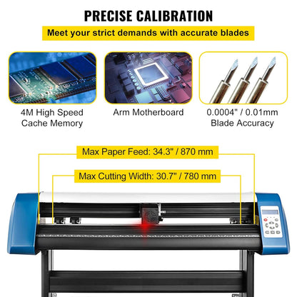 Vinylsnijmachine – Snijplotter – Vinylplotter – Contoursnijder – Plotter – Semi-Automatisch Contoursnijden Met Optisch Oog – 780 Mm Snijbreedte En 870 Mm Papiertoevoer