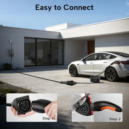Type 2 EV verlengskabel, 22kW, 7m, 32A, verlengslaadkabel voor IEC62196 elektrische voertuigen, verlengskabel voor lader met draagtas