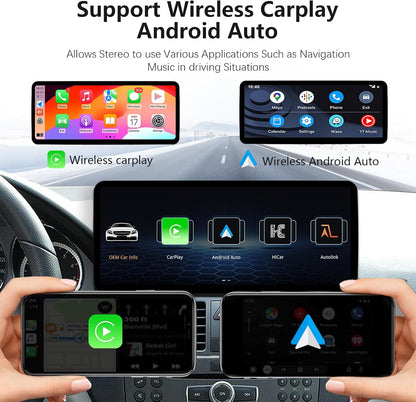 Ultra schmal 12,3 Zoll Android Auto Radio für Mercedes Benz C GLA Klasse W204 S204 Carplay Mulitmedia Player HD1920 * 720 2011-2014 BT Stereo Call Music (Linux 4.5/4.7 System)