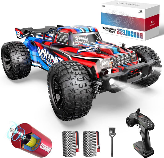 RC Auto – Afstandsbestuurbare Auto – Radiografisch Model – Offroad Crawler – 1:10 Schaal – 4WD – Borstelloze Motor – 60+ km/u Snelheid – 2,4 GHz Besturing – 40+ Minuten Speeltijd - QUORE