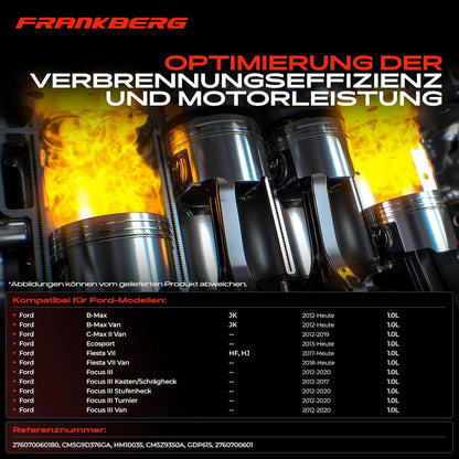 Frankberg Hogedrukpomp compatibel met B-Max JK 1.0L 2012-Huete C-Max II DXA/CB7 DXA/CEU 1.0L 2012-2019 Fiesta VI CB1 CCN 1.0L 2012-2017 Transit Courier 1.0L 2013-Vandaag vervanging # HM10015