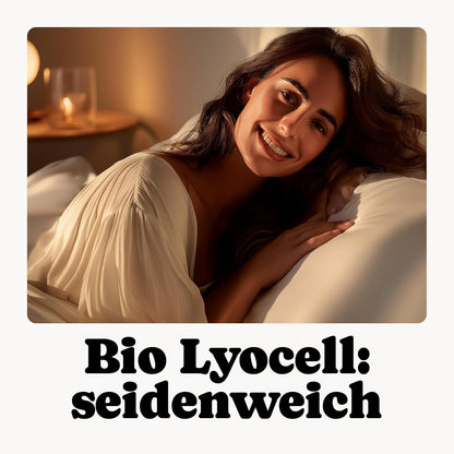 Tencel Beddengoed 200x200 Grijs Lichtgrijs + 80x80 cm | 100% Lyocell | bijzonder zacht hoogwaardig | Ritssluiting | Oeko-Tex | geschikt voor allergieën | Ademend tegen zweet
