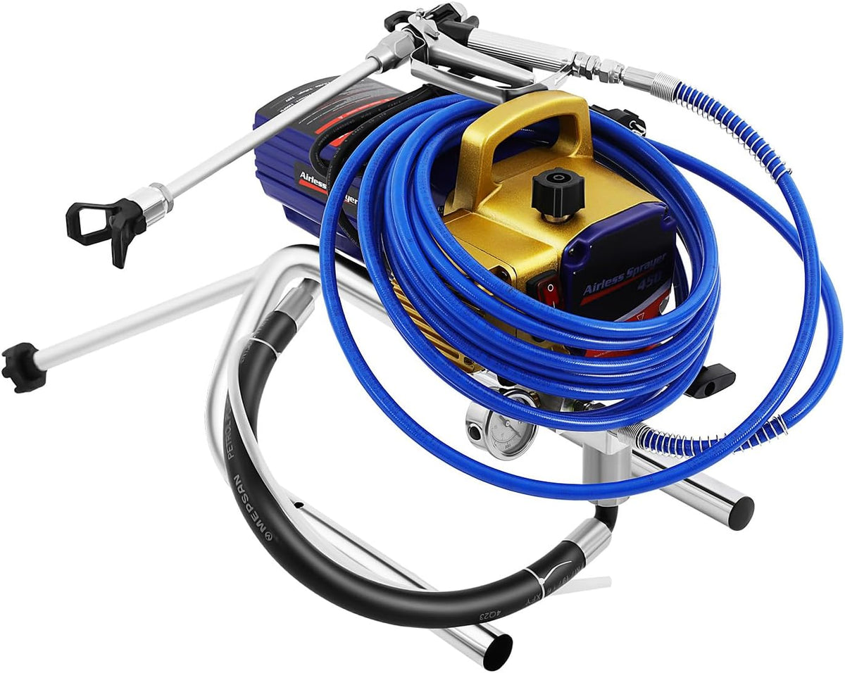 Verfspuit – Verfpistool – Airless Verfspuit – Elektrisch Verfspuitpistool – Hogedruk Verfspuit – 1500W Motor – 8 Meter Hogedrukslang