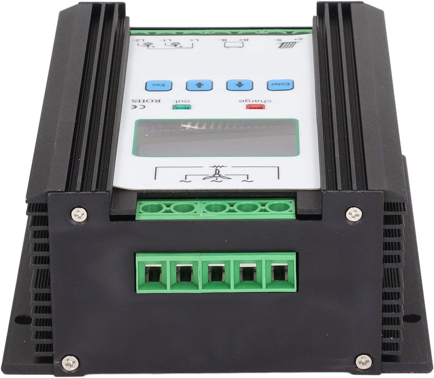 Akozon Wind Solar Controller Digitale Intelligente Controle Wind Solar Regulator 12V 24V 600W Professionele Accessoires