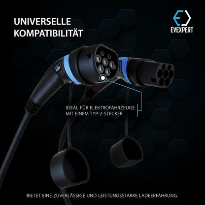 EV Expert Premium oplaadkabel type 2 | 32A | 1-3fase | 5-8 meter (1-fase / 5 meter)
