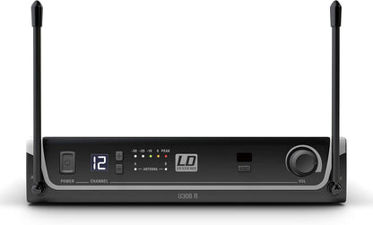 LD Systems U308 BPH - radiosysteem met bodypack en headset - 863-865 MHz + 823-832 MHz