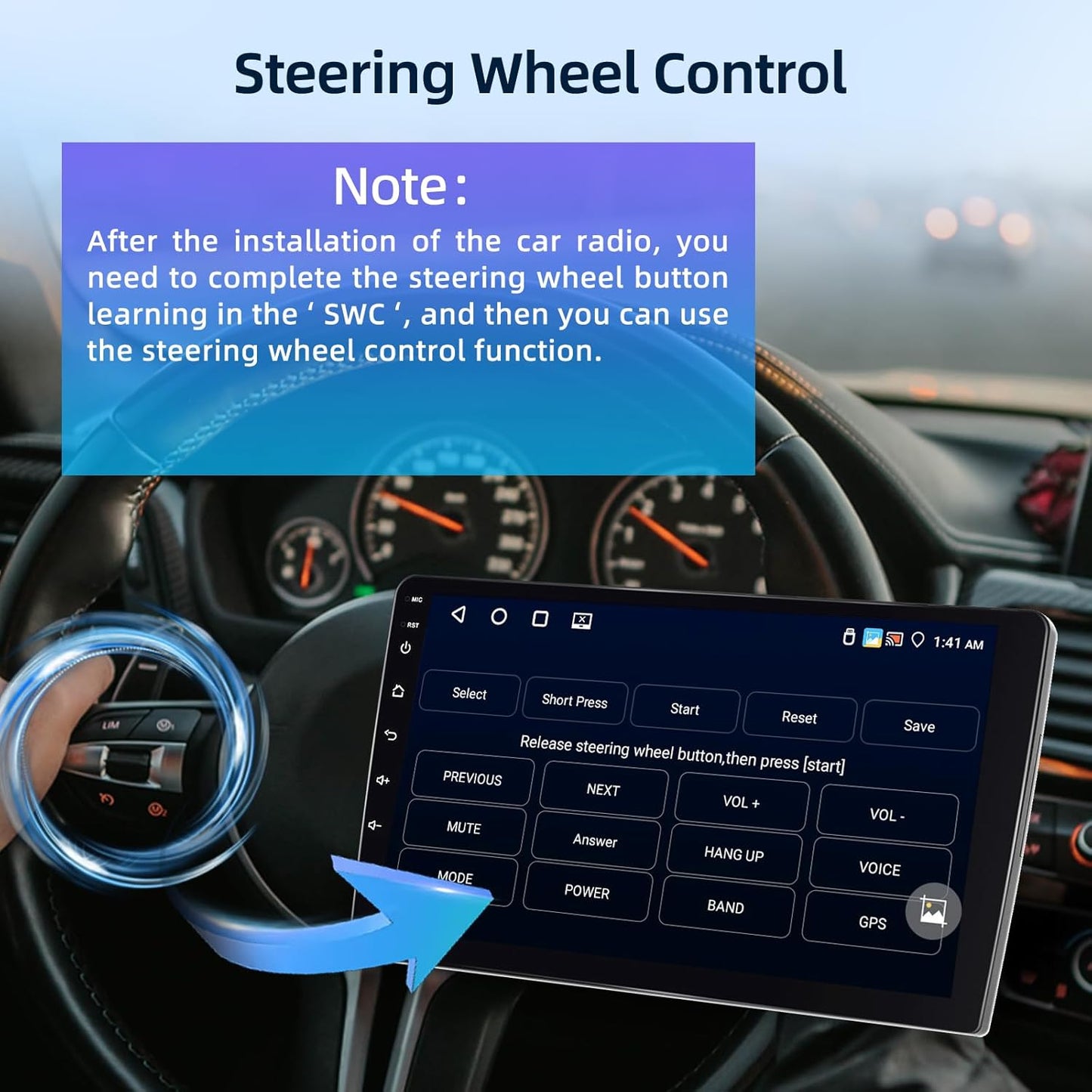 Android Autoradio – Android Autostereo – Multimedia Systeem – Navigatiesysteem – Carplay Radio – Wireless Carplay & Android Auto – 4GB RAM + 64GB Opslag – Achteruitrijcamera Ondersteuning