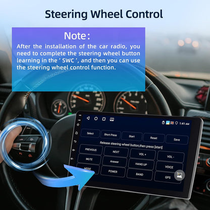 Android Autoradio – Android Autostereo – Multimedia Systeem – Navigatiesysteem – Carplay Radio – Wireless Carplay & Android Auto – 4GB RAM + 64GB Opslag – Achteruitrijcamera Ondersteuning
