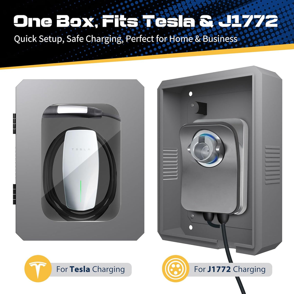 EV Charger Behuizing, Grijs