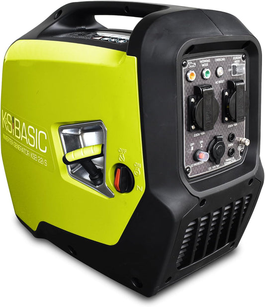 KSB 21i S Inverter-generator, 2000 W, noodgenerator voor gevoelige stroomverbruikers, Euro 5 motor, beschermingstype IP23M noodsituatie, stil