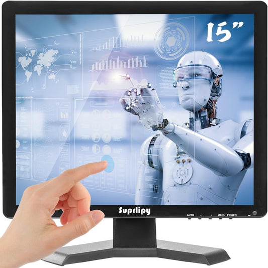 15 inch touchscreenmonitor – Touchscreen Monitor – Touchscreen Scherm – LCD-Monitor – TFT-Monitor – 1024 x 768 Resolutie – 10-Punts Capacitief Multitouch