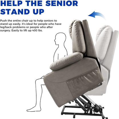 Elektrische Relaxfauteuil – Relaxstoel – Powerlift Stoel – Verstelbare Fauteuil – Loungestoel – Elektrisch Verstelbare Rugleuning – Opstaande Liftfunctie