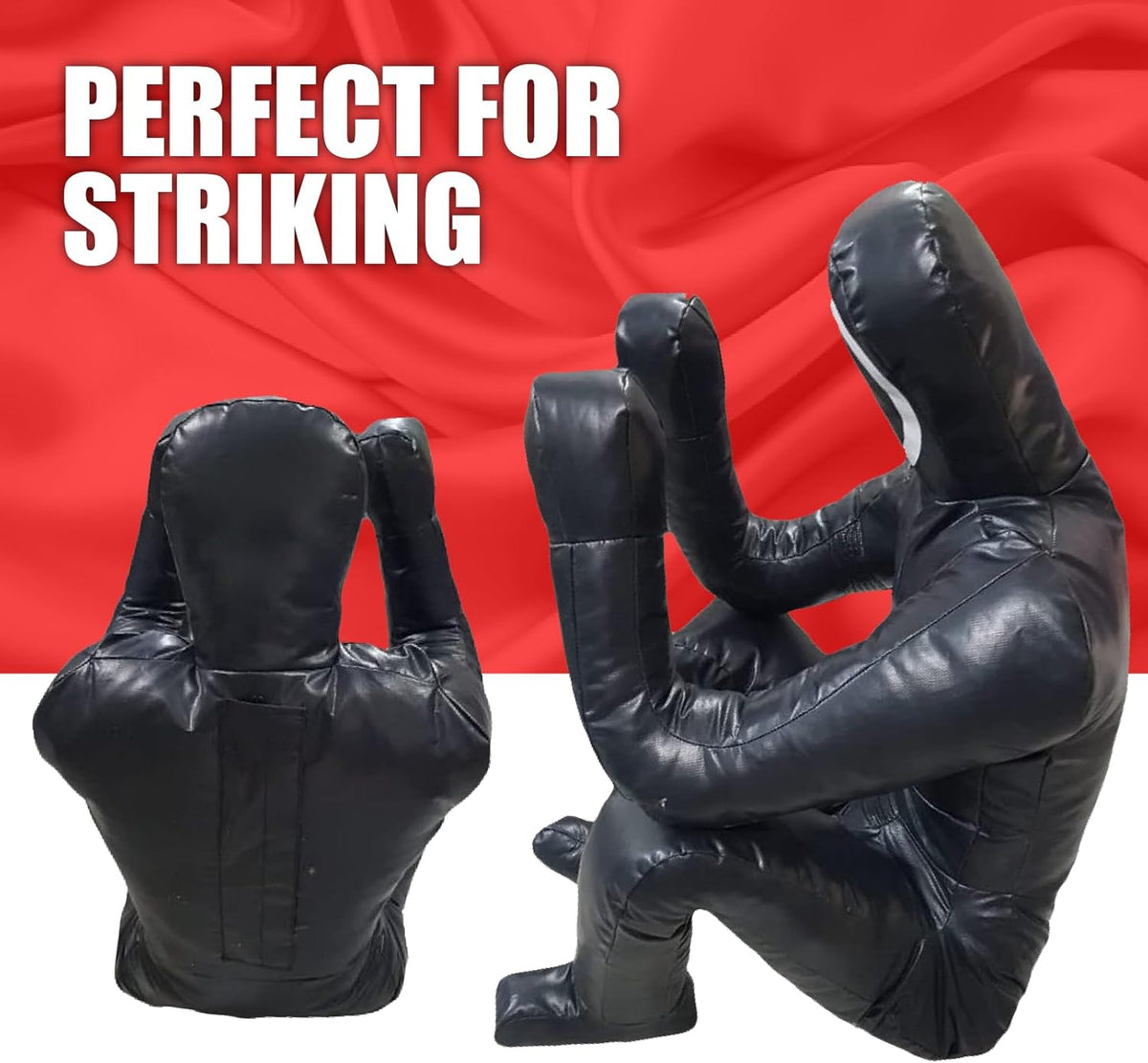 Shelly MMA Grappling Dummy - Zelfverdedigingstraining Judo Bokszak BJJ Worsteldummy - Zittende verdedigingspositie Braziliaanse JIU Jitsu Inzending - Vinyl Stof - 170 cm ONGEVULD