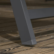 Ligstoel - Tuinligstoel - Set van 2 - Ligbed - met Wielen - Verstelbaar Rugleuning - Weerbestendig - voor Tuin - Zwembad - Strand - Aluminium - Textiel - 66 x 165 x 102 cm - Donkergrijs