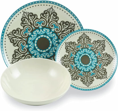 Tafelservies – Serviesset – Servies – Eetservies – Dinerservies – 18-Delig Voor 6 Personen – Porselein, Magnetron- En Vaatwasserbestendig