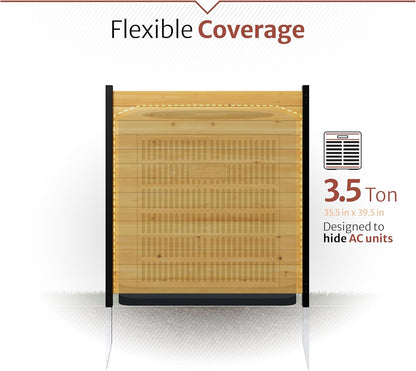 Enclo Privacy Screens EC18008 Richmond Houten Outdoor Privacy Hek Screen No-Dig Kit 38" B x 42" H, Ceder (2 panelen)