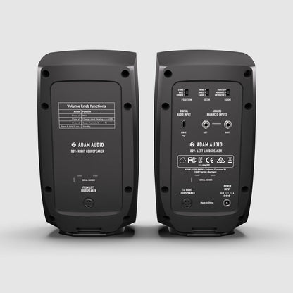 ADAM Audio D3V actief desktopmonitoringsysteem met USB-C-aansluitng (paar, zwart)