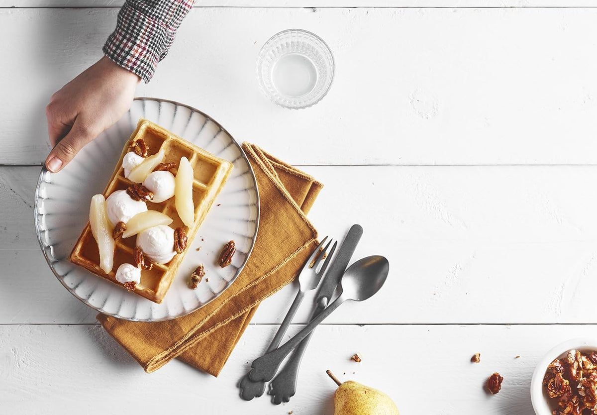 Wafelijzer met 4 wafels