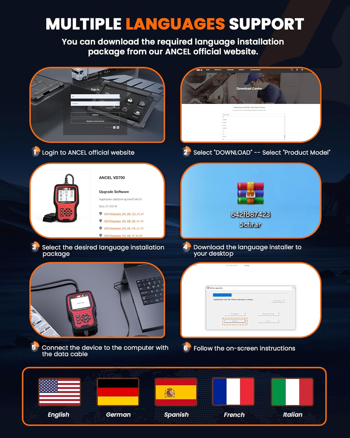 OBD2 Diagnose Tool – Auto Scanner – Foutcode Uitlezer – Autodiagnose Scanner – Auto Diagnoseapparaat – Real-Time Live Data – Breed Compatibel en Gebruiksvriendelijk