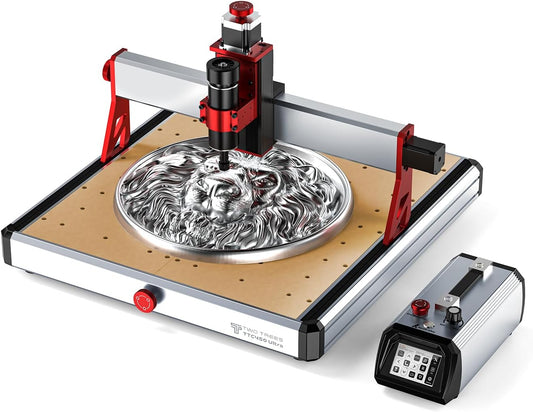 Twotrees TTC450 Ultra 500W CNC freesmachine, schakelbaar tussen CNC en lasergraveermodus, met 3,5 inch touchscreen-controller, CNC-graveermachine voor metaal, aluminium, hout, acryl, MDF