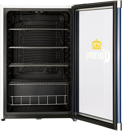 °CUBES Corona koelkast, inhoud 115 liter, met glazen deur en 4 legplanken