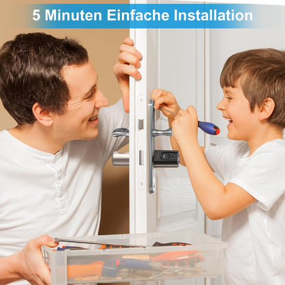 WELOCK Touch41 aangesloten slot, biometrisch slot, RFID-vingerafdrukslot, wifi, app, verbonden cilinder, voordeur 40/30, toegang zonder sleutel, Smart Lock eenvoudig te installeren