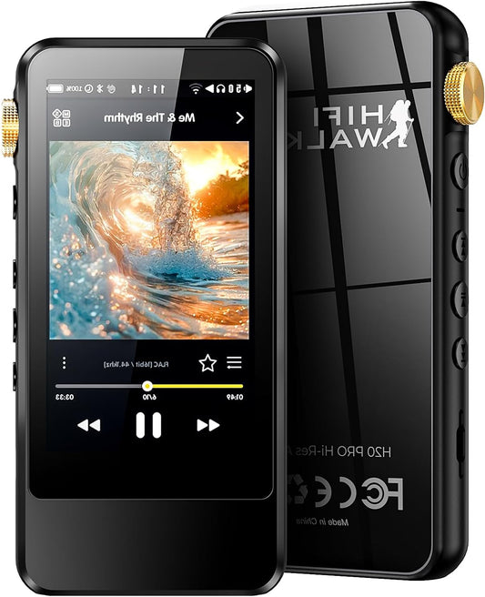 HiFi MP3 Speler – Draagbare Muziekspeler – Digitale Audio Speler – Lossless Music Player – Bluetooth 5.1 – 3,2" Touchscreen – 128GB Geheugen Uitbreidbaar Tot 512GB