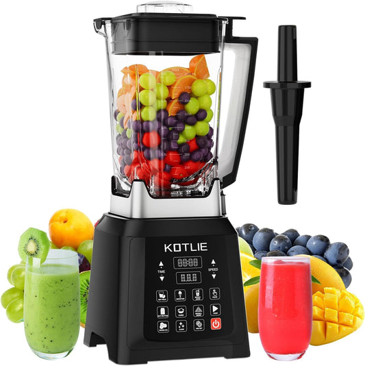KOTLIE NY-8088EJA Huishoudelijke tafelmixer, 2L grote capaciteit, 7 voedselfuncties, met zelfreinigende functie (zonder verwarming)