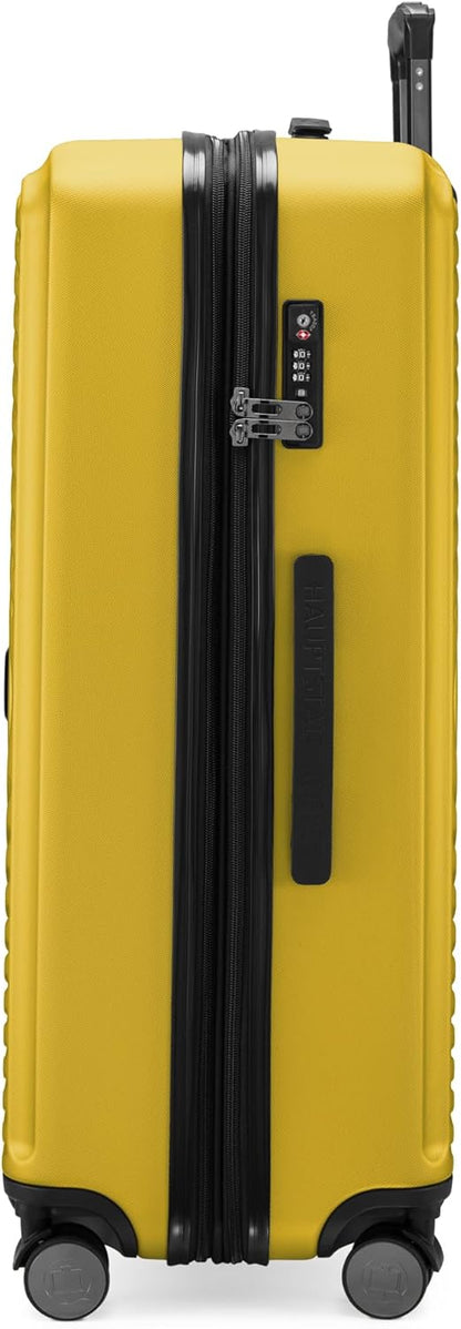 Hauptstadtkoffer Mitte - Grote hardschalige koffer, TSA, 4 wielen, check-in bagage met 8 cm volumevergroting, 77 cm, 130 liter, geel