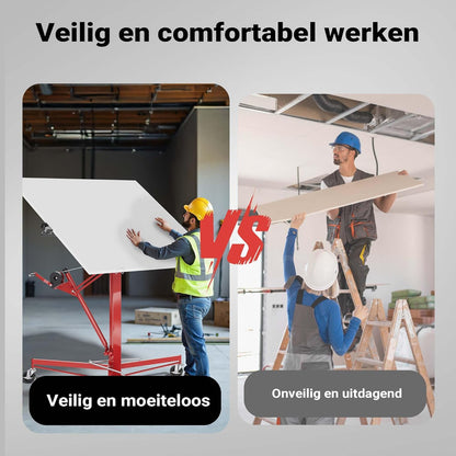 Platenlift XXL set - montagehulp XXL 350 cm + verlengstuk 140 cm - tot max. 465 cm en 68 kg