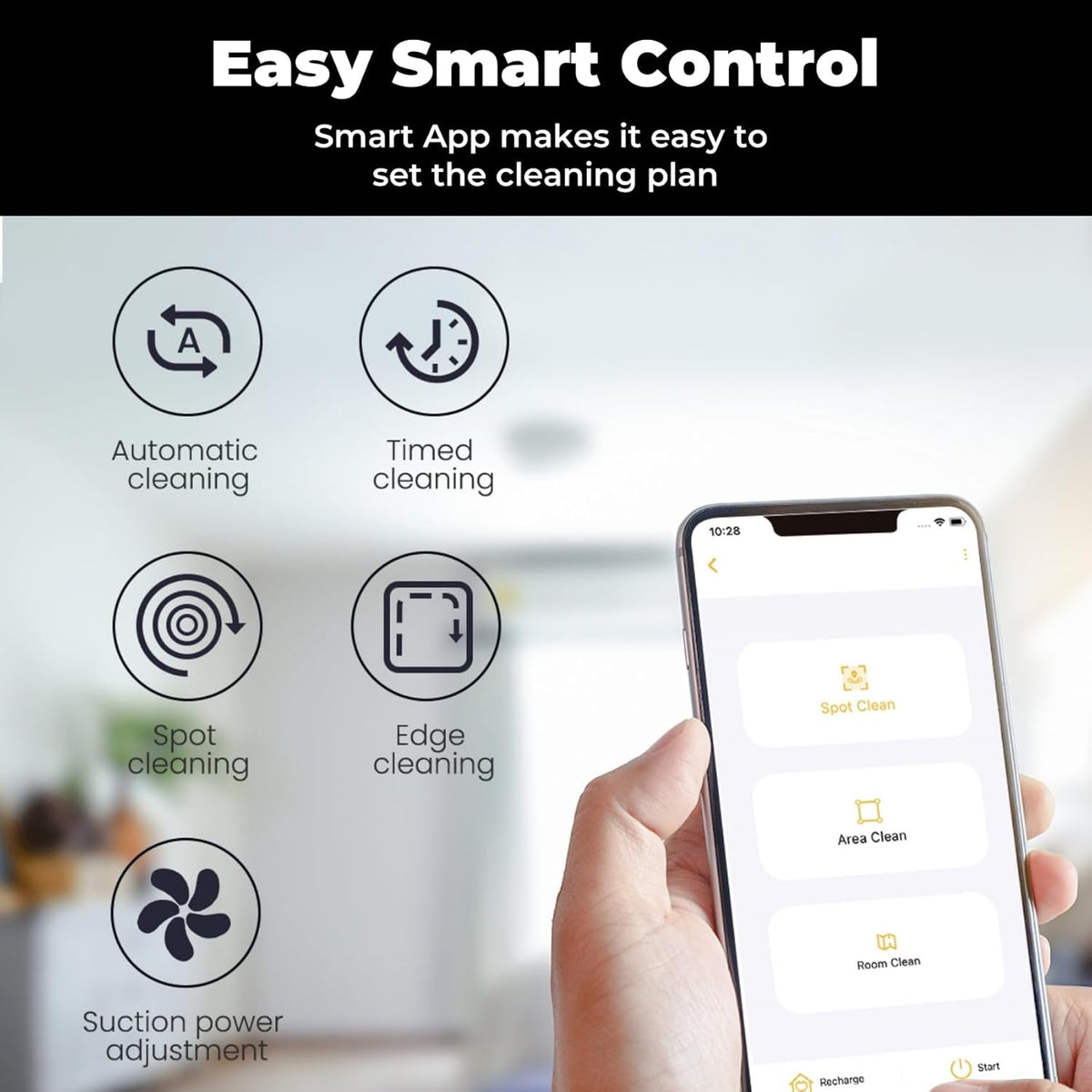 Robotstofzuiger – Robot Schoonmaakmachine – Dweilrobot – Automatische Stofzuiger – Smarte Robot – 2200 Pa Zuigkracht – Alexa & App Bediening