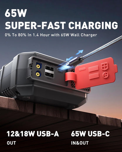 Jump Starter Power Pack met Luchtcompressor – Auto Accu Booster – Startbooster – Noodstarter – Powerbank – 7000A Starthulp voor 12V Voertuigen – Ingebouwde 160 PSI Compressor