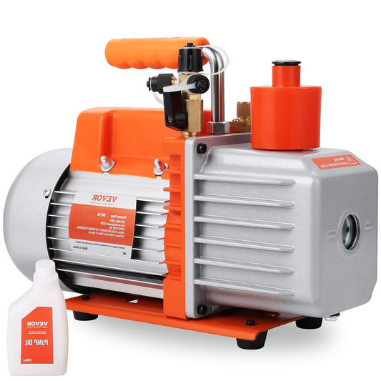 Vacuümpomp – Roterende Vacuümpomp – HVAC Vacuümpomp – Airconditioning Pomp – Koelpomp – 280 Watt Vermogen – 142 L/min Snelheid