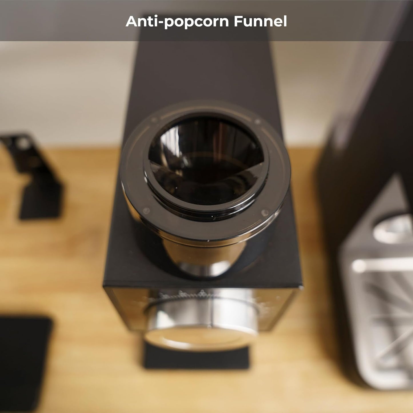 Koffiemolen – Koffiebonenmolen – Bonenmaler – Espressomolen – Koffiegrinder – 64 mm DLC-gecoate platte maalschijven – Variabele snelheid 800-1800 tpm
