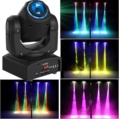 UKing 50W LED Moving Head,Disco podiumlicht met 8 patronen 8 kleuren Gobo spot, 10/12 kanalen, LED-lichteffecten voor bar club show