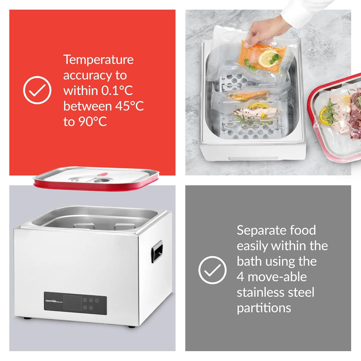 SousVideTools® Compact 14 Litre Water Bath