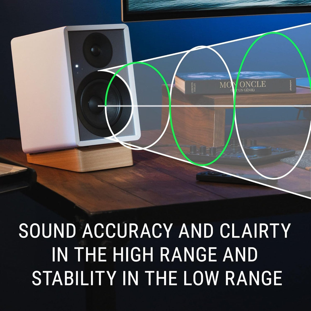 Onkyo Creator Series GX-10DB Powered Monitors, Black – 3" woofer, USB-C, Line/Phono, Optical, Bluetooth 5.3 LE Audio