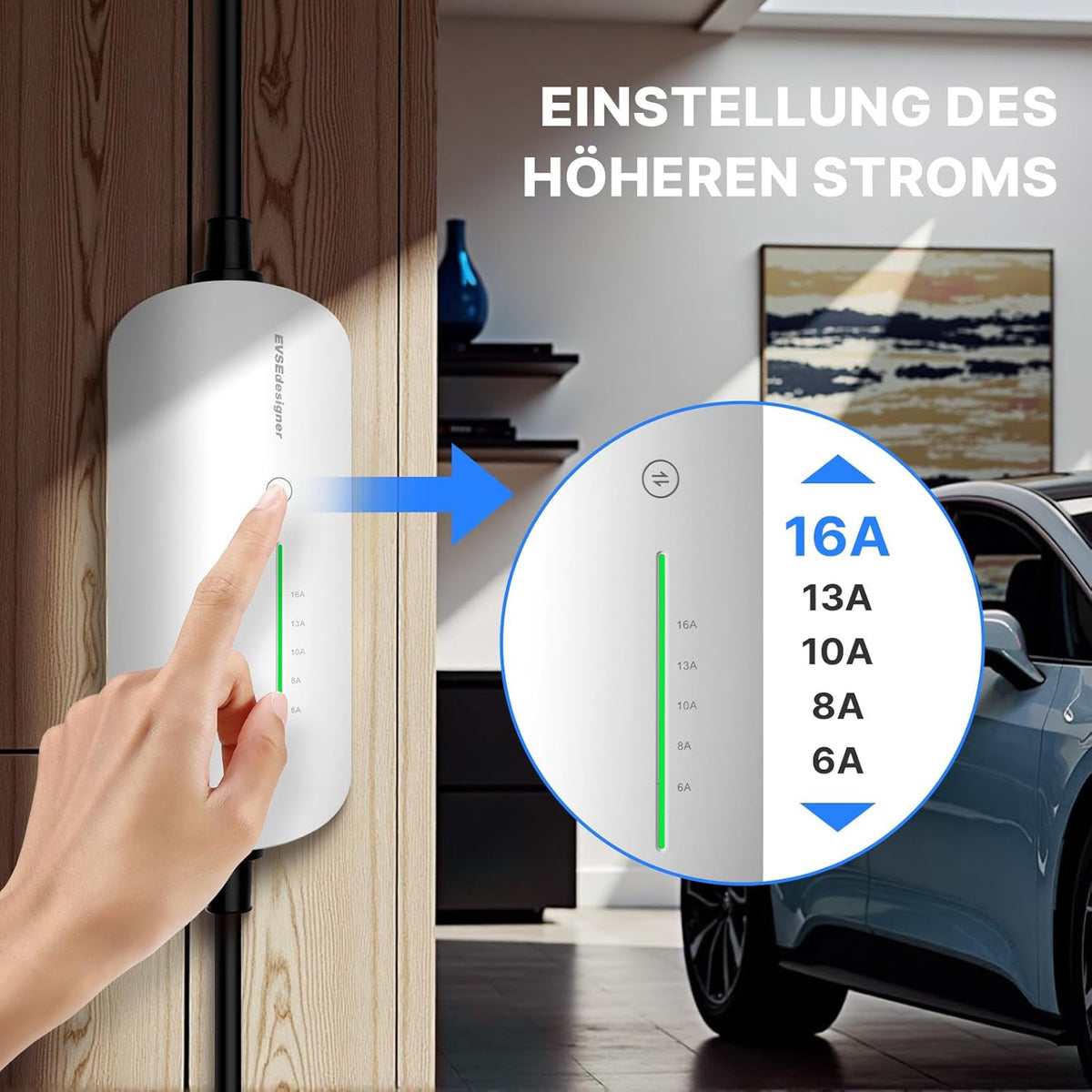 <font dir="auto" style="vertical-align: inherit;"><font dir="auto" style="vertical-align: inherit;">        Portable Wallbox 11kW Charging Cable CEE 16A to Type 2 EV Charger with Carrying Case for all Electric Vehicles & Plug-in Hybrid Cars Max 11kW 16Amp