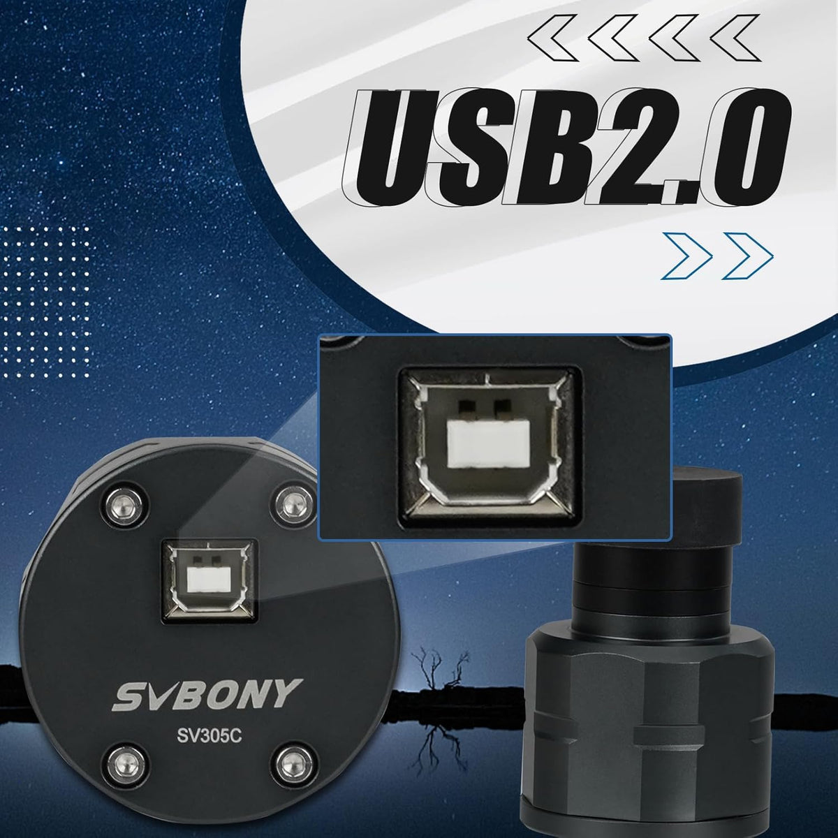 Svbony SV305C Telescope Camera, 1,25"Kleur IMX662 CMOS USB2.0 Planetaire Beeldvormings Camera, Hoge Framesnelheid Astronomie Camera Voor Planetaire Astrofotografie
