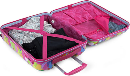 AGATHA RUIZ DE LA PRADA - Middelgrote Koffer. Suitcase - Medium Trolley Reiskoffer van AGATHA RUIZ DE LA PRADA. Lichtgewicht Polycarbonaat Harde Schaal 4 Wielen Cijferslot, Fuchsia