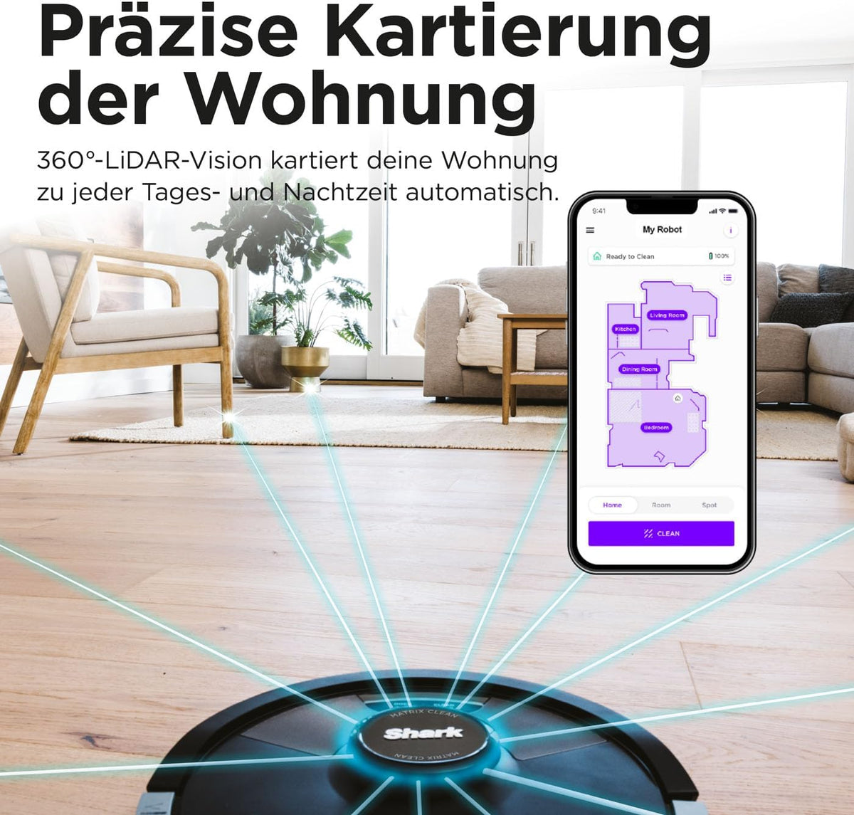 Robotstofzuiger – Robotveger – Dweilrobot – Zelfreinigende Stofzuiger – Automatische Afzuiging – 3D LiDAR Navigatie – Sonisch Dweilsysteem 100x/min