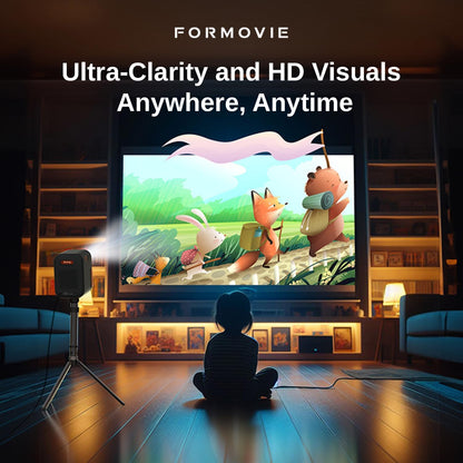 Xming Episode One, Beamer Projector met WiFi en Bluetooth, Google TV Geïntegreerd, 1080P Smart Projector, Dolby Audio voor Thuisbioscoop, Draagbaar voor Buiten