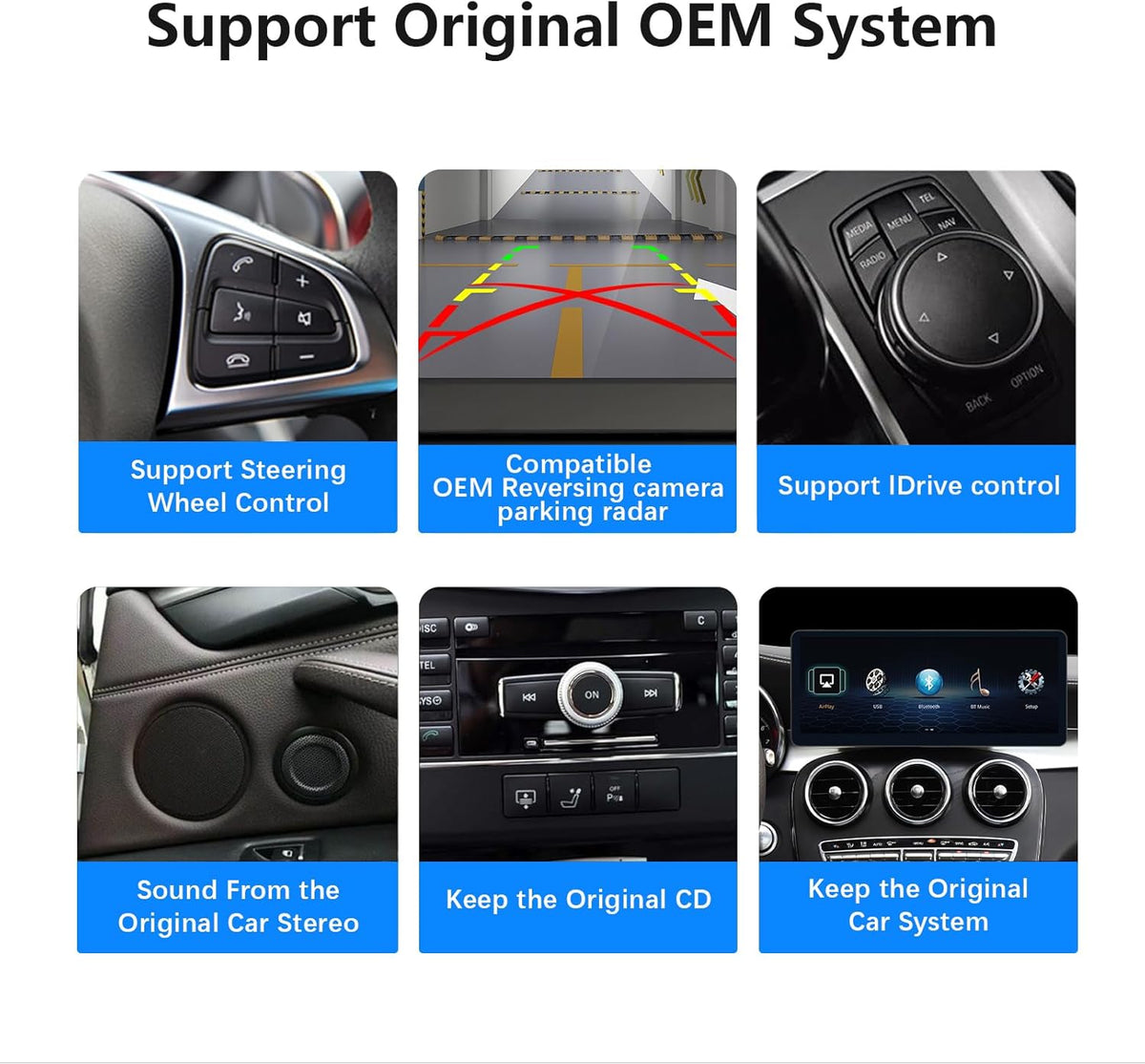 Multimedia Speler – Auto Radio – Navigatiesysteem – Touchscreen Display – Bluetooth Module – 12,3 Inch Ultradun – CarPlay & Android Auto Ondersteuning