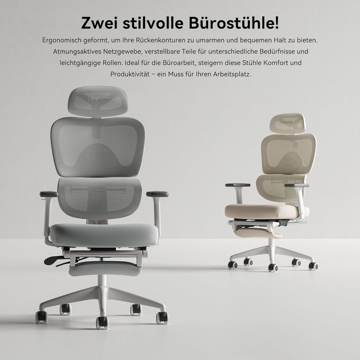 Ergonomische Bureaustoel – Bureaustoel Draaistoel – Kantoorstoel – Werkstoel – Speciaal Voor Vrouwen – 3-Traps Verstelbare Lendensteun – 3D-Verstelbare Armleuning En Hoofdsteun Met Voetensteun