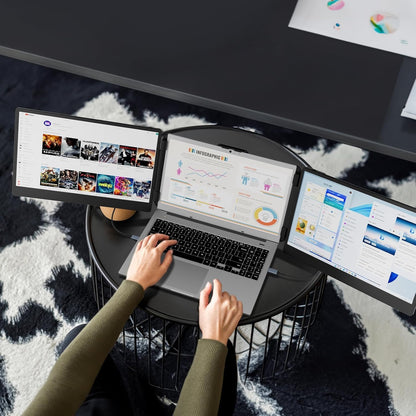 <font dir="auto" style="vertical-align: inherit;"><font dir="auto" style="vertical-align: inherit;">        KEFEYA Laptop Screen Extender, 14" FHD 1080P IPS Portable Monitor, Triple Monitor for 13"-17.3", Work for Windows/Mac/Chrome        </font></font>