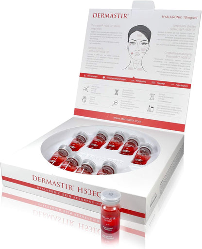 Hyaluronzuur Ampullen 10x5 ml – Serumampullen – Microneedling Ampullen – Steriele Medische Flacons – Injectieflacons – 53 Actieve Ingrediënten – 10 mg/ml Hyaluronzuur